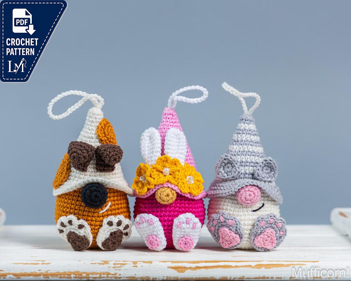 Gnomes Bunny Crochet Pattern Ideas for Spring Amigurumi 2